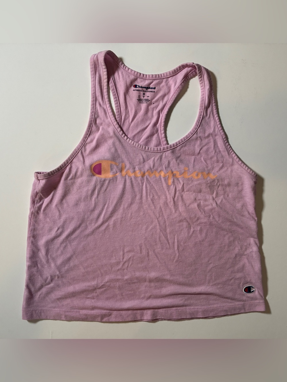 Champion Script Logo Racerback Tank — Size M - Picture 4 of 8
